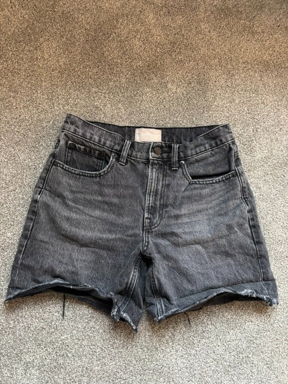 EVERLANE WOMENS BLACK RELAXED SHORT SIZE 26